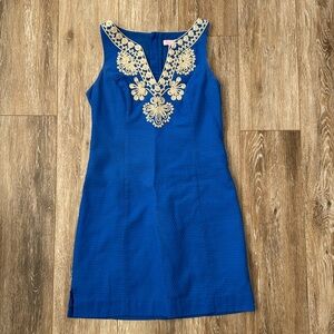 Lilly Pulitzer Royal Blue Gabby Shift Dress Size 2